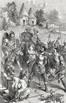 Roman Empire Warfare Drucke: Bitannic chieftains and captured Centurion