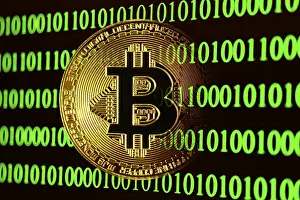 Bitcoin Binary Code Drucke: Bitcoin with binary code