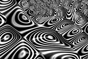 Digitale Kunst Drucke: Bizarres Fraktal-Hintergrund - abstrakte computer-generierte Bild.