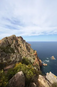 Capo Rosso Corsica Drucke: Bizarre rock formations on Capo Rosso