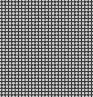 Geometric Background Image Drucke: A black-and-white image featuring a uniform grid pattern of repeating circles
