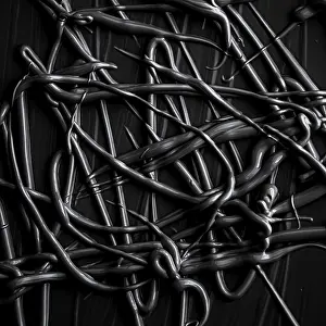 Abstrakte Kunst Drucke: Schwarze Cremetextur-Hintergrund