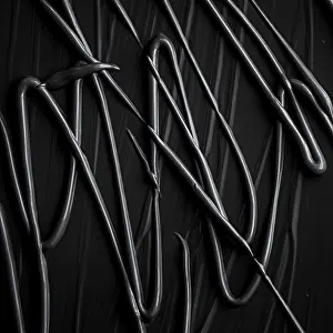 Abstrakte Kunst Drucke: Schwarze Cremetextur-Hintergrund