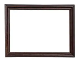 Studio Shot Cutout Drucke: Black Picture frame