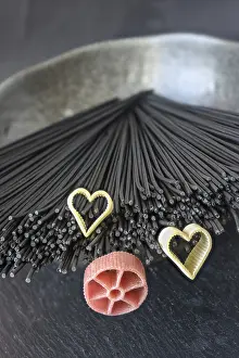 Tintenfisch Drucke: Schwarzes Spaghetti
