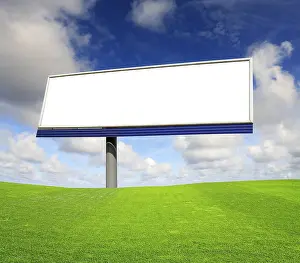 Empty Billboard Drucke: Blank billboard