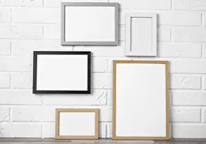 Concrete Structure Drucke: Blank frames wall