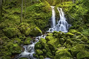 Black Forest Waterfall Drucke: The Blasiwalder waterfall