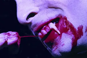 Blue And Red Color Scheme Drucke: Blood tooth
