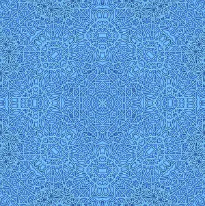 Abstract Art Patterns Drucke: Blue background with abstract pattern