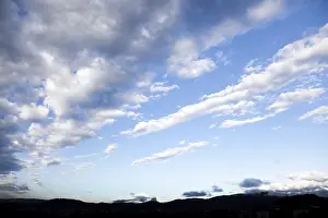 Overcast Blue Sky Drucke: Blue, cloudy sky