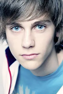 Close Up Portrait Drucke: Blue eyes - eyebrows