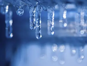 Icicle Formations Drucke: Blue icicles