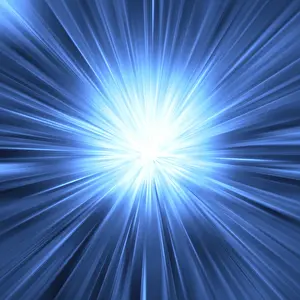 Deserted Morning Scene Drucke: Blue light burst
