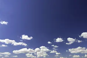 Open Air Landscapes Drucke: Blue sky with white clouds