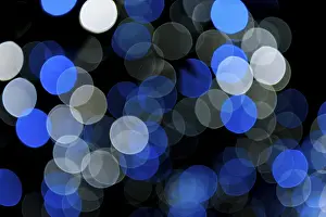 Long Exposure Shots Drucke: Blue and white lights