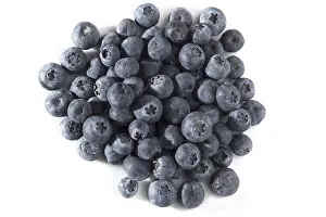 Empty Plate Studio Shot Drucke: Blueberries