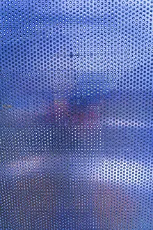 Deserted Central Europe Scene Drucke: Bluish perforated sheet, Germany