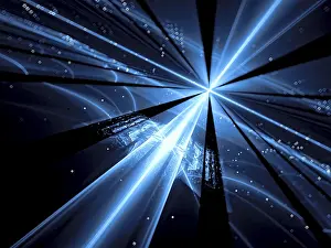 Blurred glossy surface - abstract computer-generated image