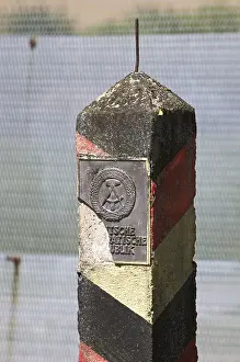 Inner German Border Drucke: Border to the former GDR, border post of the GDR