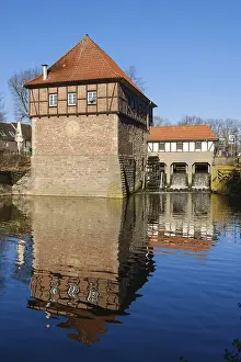 Ecofriendly Power Supply Drucke: Borgmuhle an der Stever, water mill
