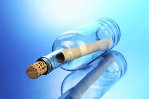 Clear Glass Drucke: Bottle message