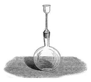 No People Illustration Art Drucke: Take the bottle to the oil density