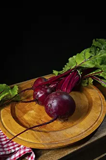 Root Vegetable Still Life Drucke: Botwina, Rustic Young Beetroot