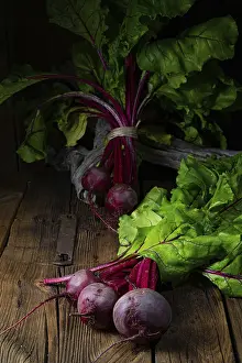 Root Vegetable Images Drucke: Botwina, Rustic Young Beetroot