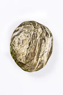 Isolated Object Drucke: Boulder, stone, cropped, white background
