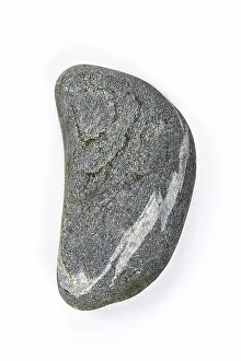 Glacial Erratic Boulder Drucke: Boulder, stone, cropped, white background