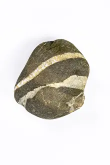 Isolated Object Drucke: Boulder, stone, cropped, white background