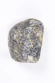 Deserted Studio Environment Photo Drucke: Boulder, stone, cropped, white background