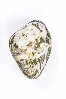 Glacial Erratic Boulder Drucke: Boulder, stone, cropped, white background