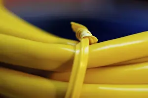 Computer Hardware Equipment Drucke: Together bounded coloured network cable for computer