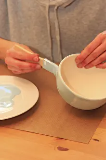 Decorative Bowl Drucke: A bowl is painted and decorated