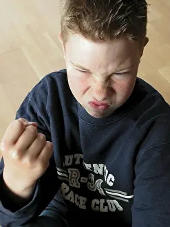 Angry Teenager Drucke: Boy is angery