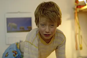 Child Facial Expressions Drucke: Boy in pyjama