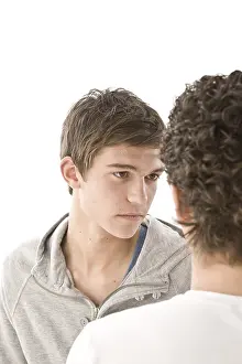 Teenage Argument Drucke: Two boys arguing