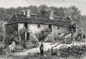 Uninhabited Houses UK Drucke: Braid cottages, 1850, Edinburgh