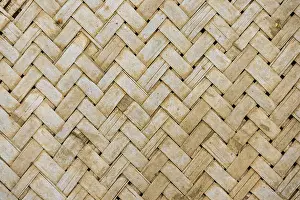 Burma Travel Photography Drucke: Braided bamboo, herringbone pattern