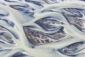 Mountain Creek Photography Drucke: Branching course of a glacial river