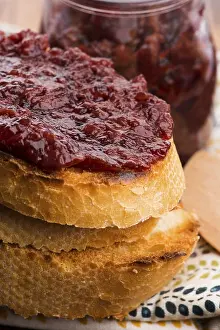 Baked Goods Nutrition Facts Drucke: Bread with sweet cherry jam