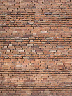 Deserted Exterior View Drucke: Brick wall as background with lots of text space