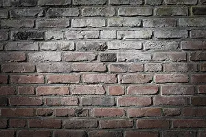 Brick Wall Background Graphic Drucke: Brick wall as background, vintage