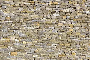 Brick Wall Texture Drucke: Brick wall texture background, material of industry building construction