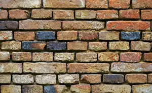 Textured Stone Surface Drucke: Brick wall, Upper Austria, Austria