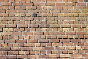 Clinker Construction Exterior View Drucke: Bricks, brick facade, full format