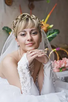 White Wedding Dress Drucke: Bride