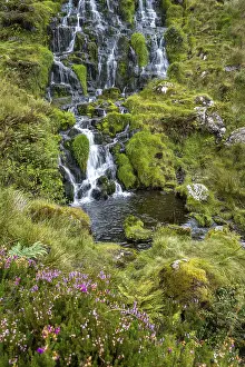 British Tourist Attractions Drucke: Bride's Veil Waterfall, Waterfall